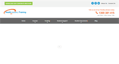 Desktop Screenshot of healthindustrytraining.org